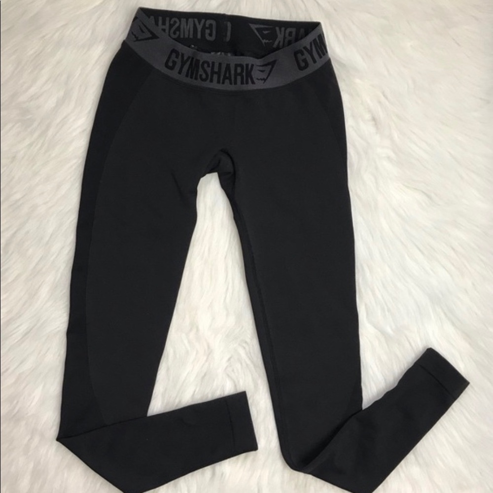 Gymshark black gray flex workout leggings XS